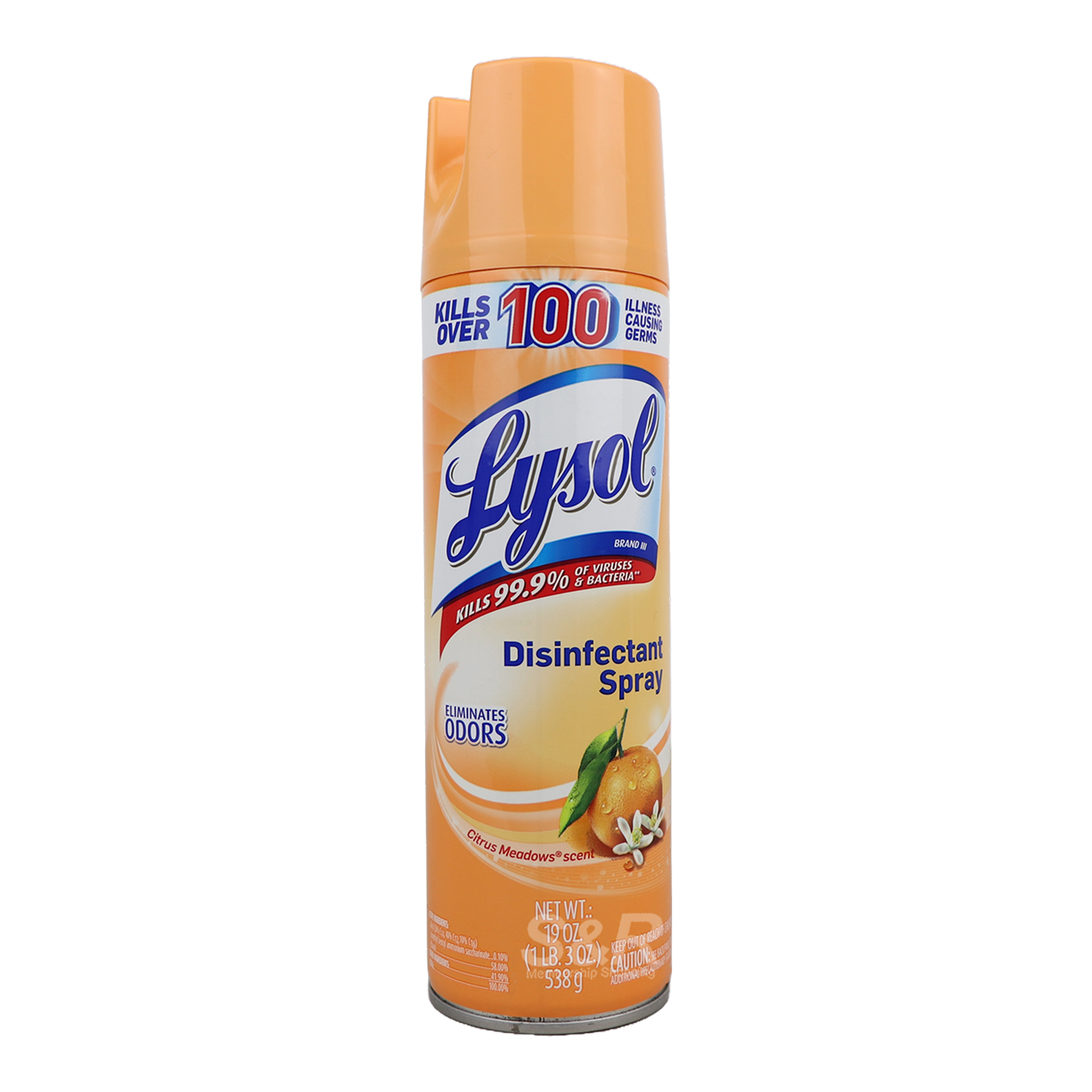 Lysol Disinfectant Spray Citrus Meadows Scent 538g